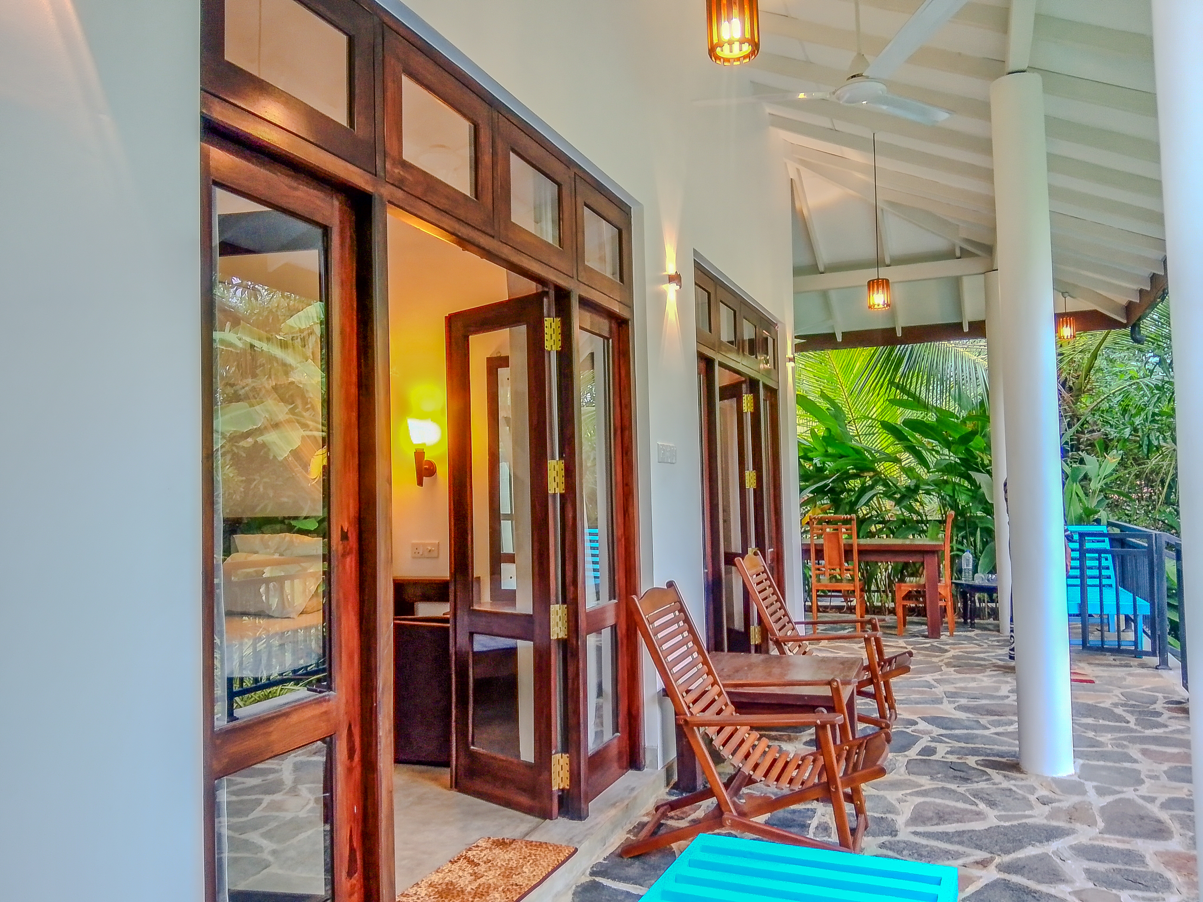 White Villa comfortable bedroom view
